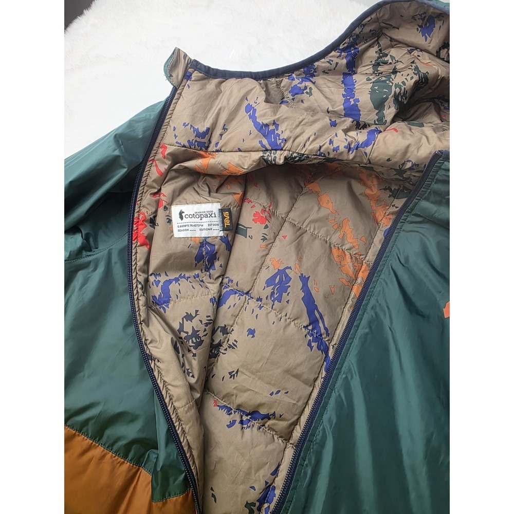Cotopaxi Women's Green Multi Colored Teva Calido Hooded Full Zip Jacket XL - Picture 4 of 9